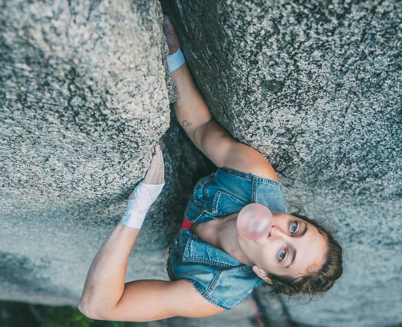 vikki weldon offwidth crack climbing squamish bouldering kaya climbing guide gps