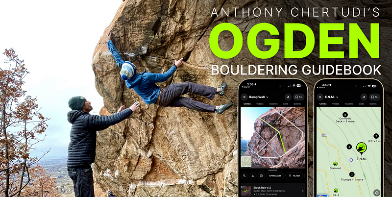 ogden bouldering kaya climbing gps guide