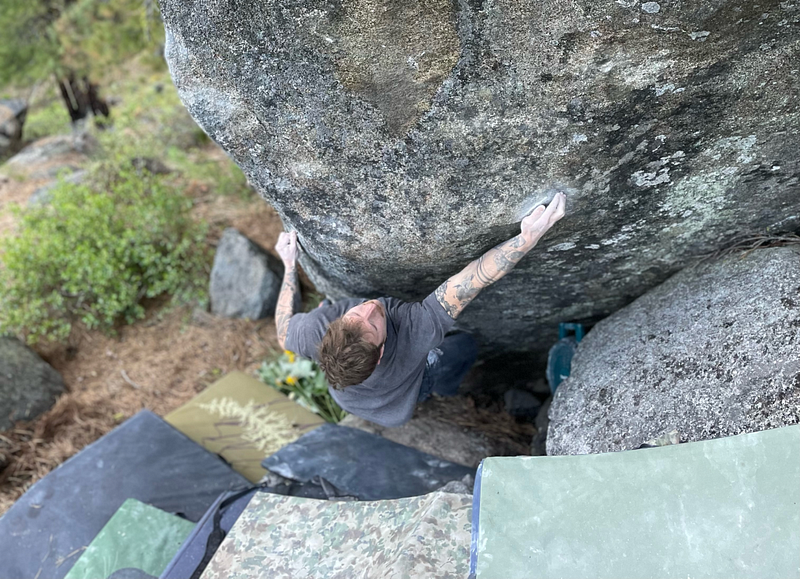 Leavenworth Bouldering in Leavenworth, Washington with KAYA climbing GPS guidebook by Drew Schick and Kelly Sheridan.