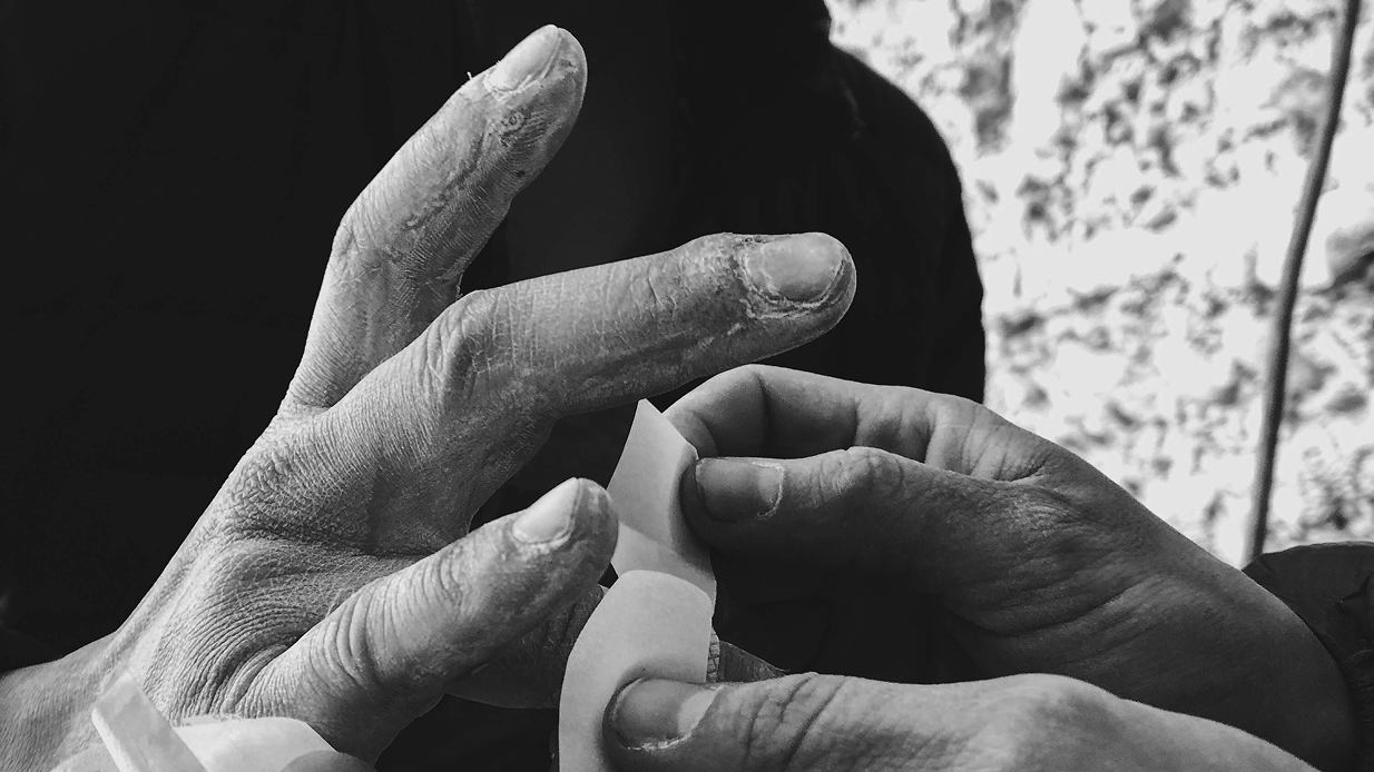 rock climbing finger tape